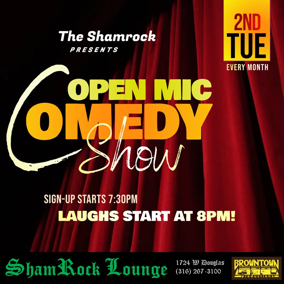 Wichita Events - Comedy Open Mic at The Shamrock Lounge