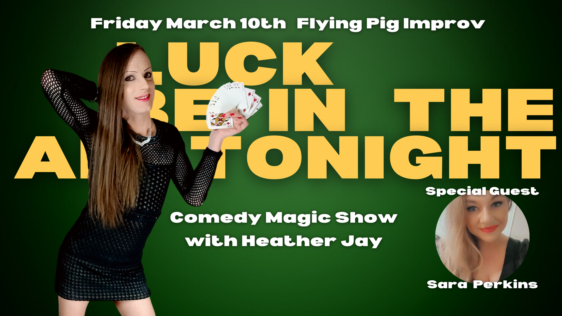 Wichita Events - Luck Be In the Air Tonight with Heather Jay and Sara Perkins at Flying Pig Improv