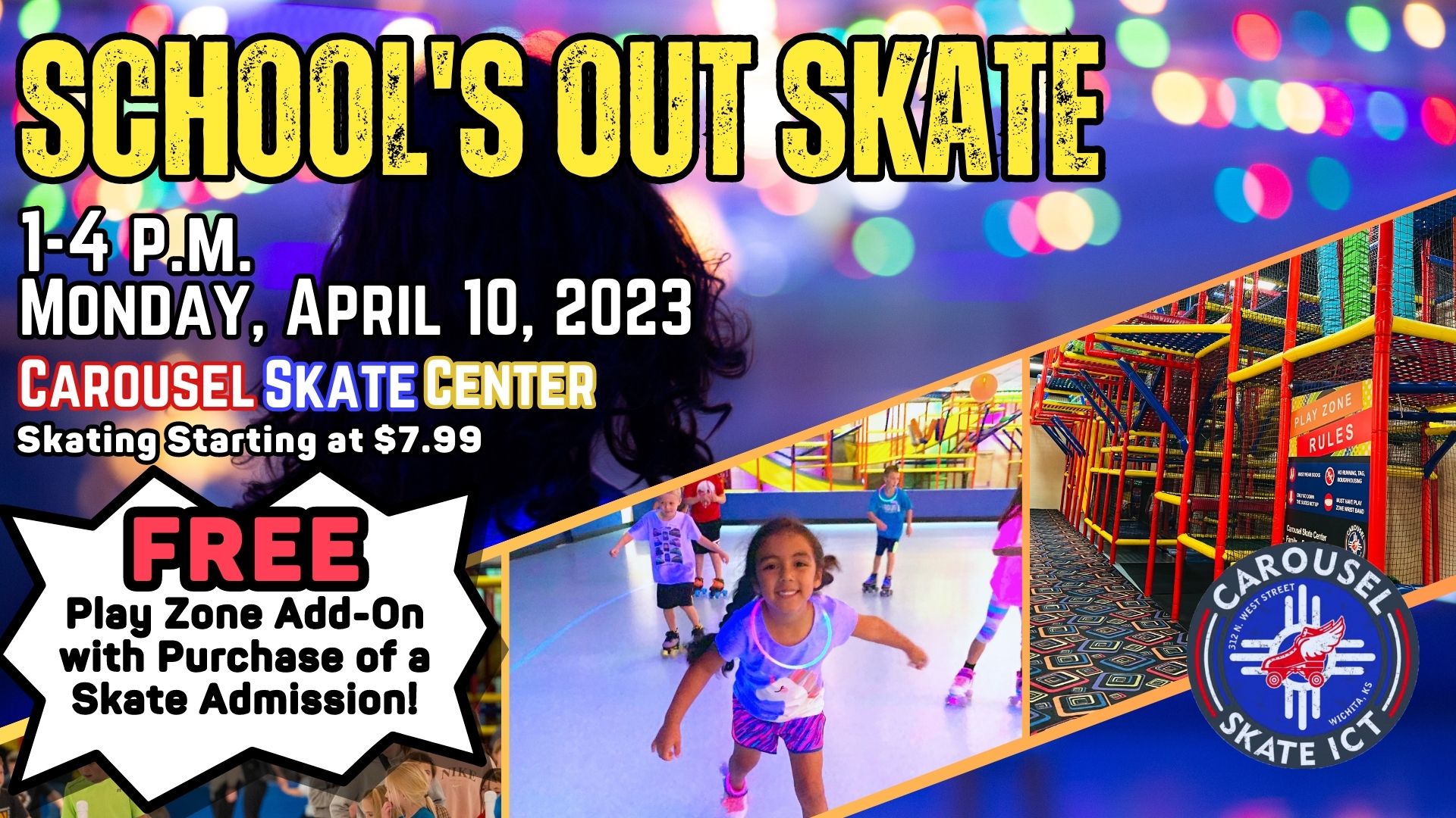 Wichita Events - Schools Out Skate at Carousel Skate
