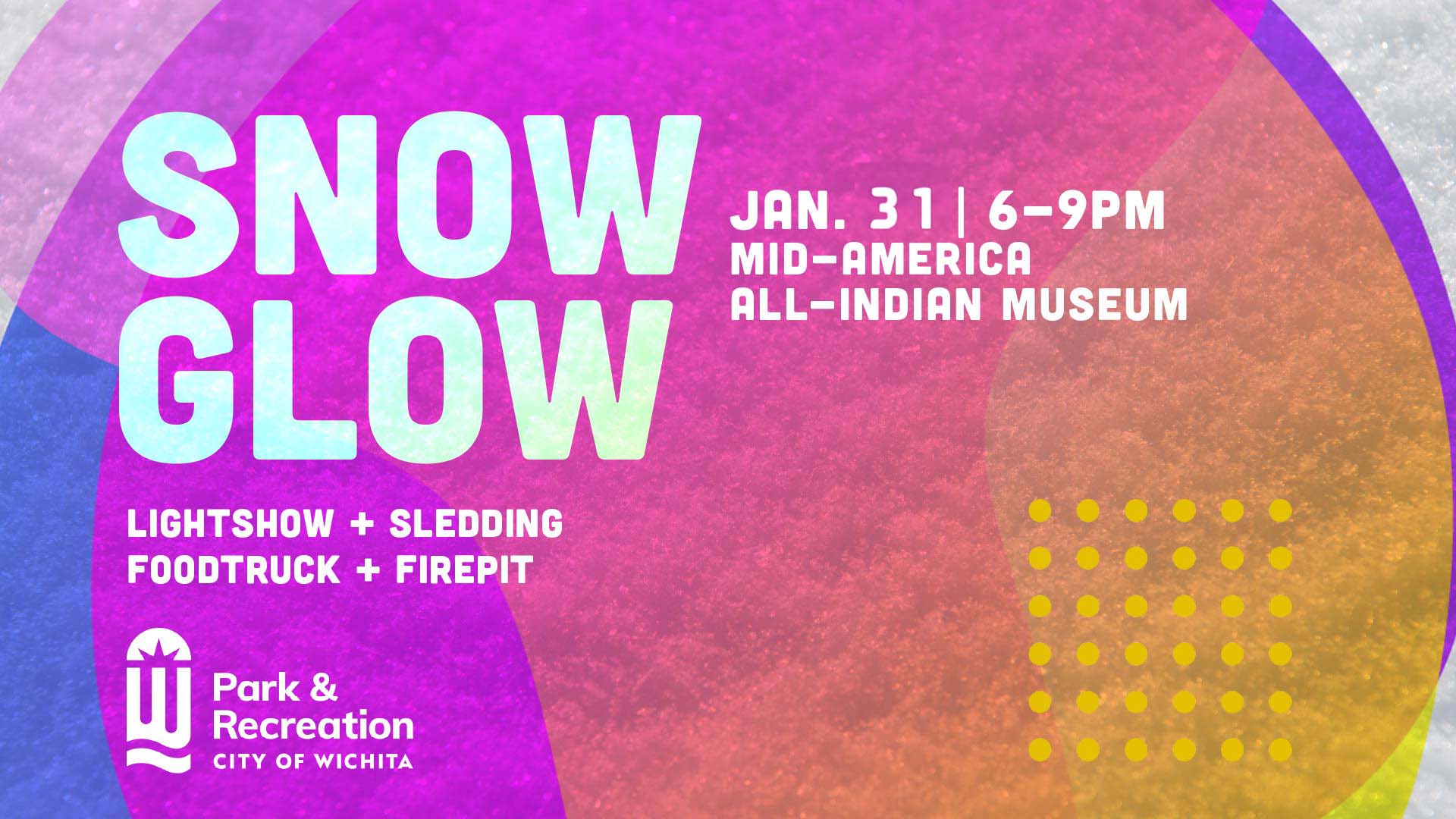 Snow Glow at Mid-American All-Indian Museum